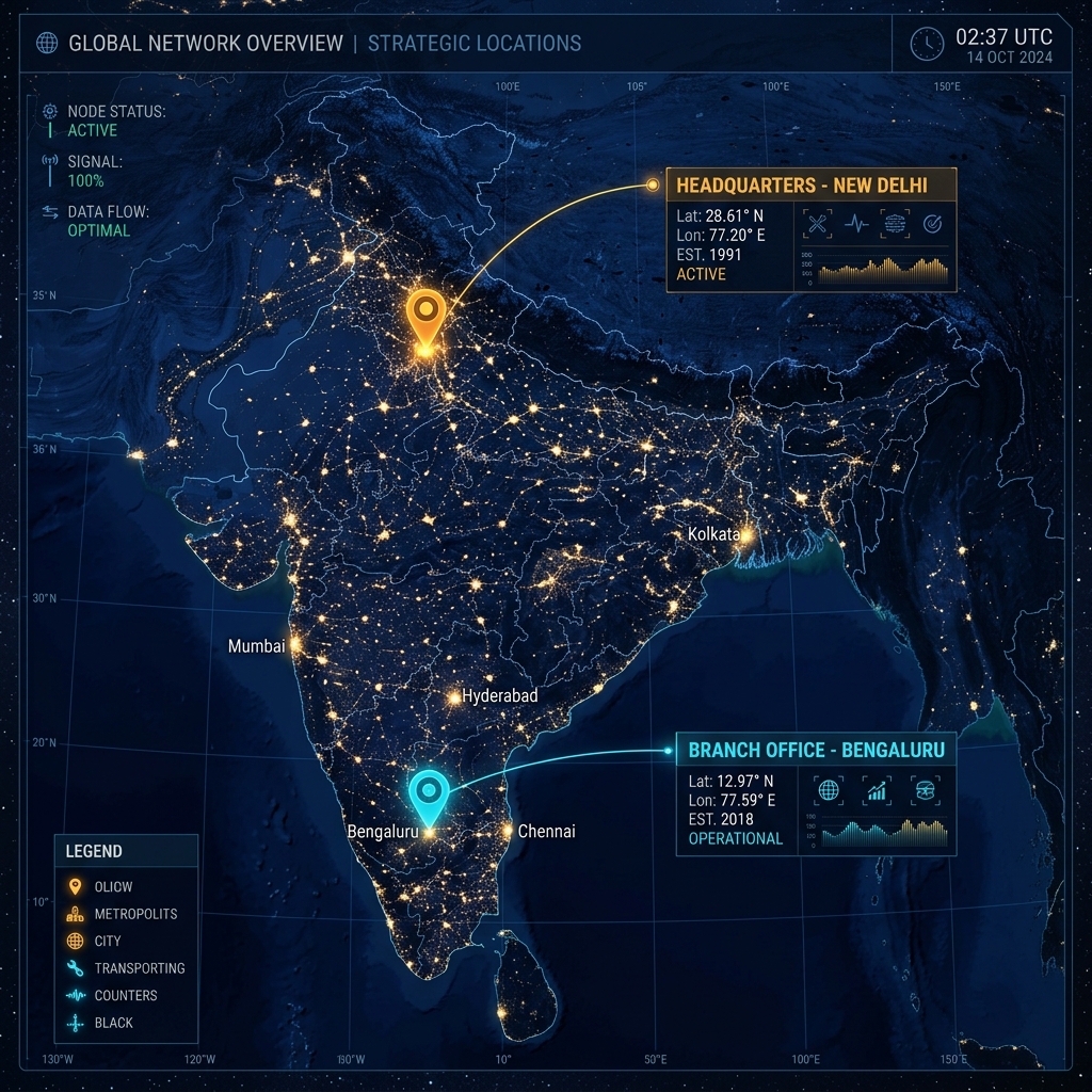 Lunar Crew Office Coordinates Map